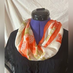 Vintage 1960’s Rectangle Floral Vara Scarf Rayon/Silk Japan